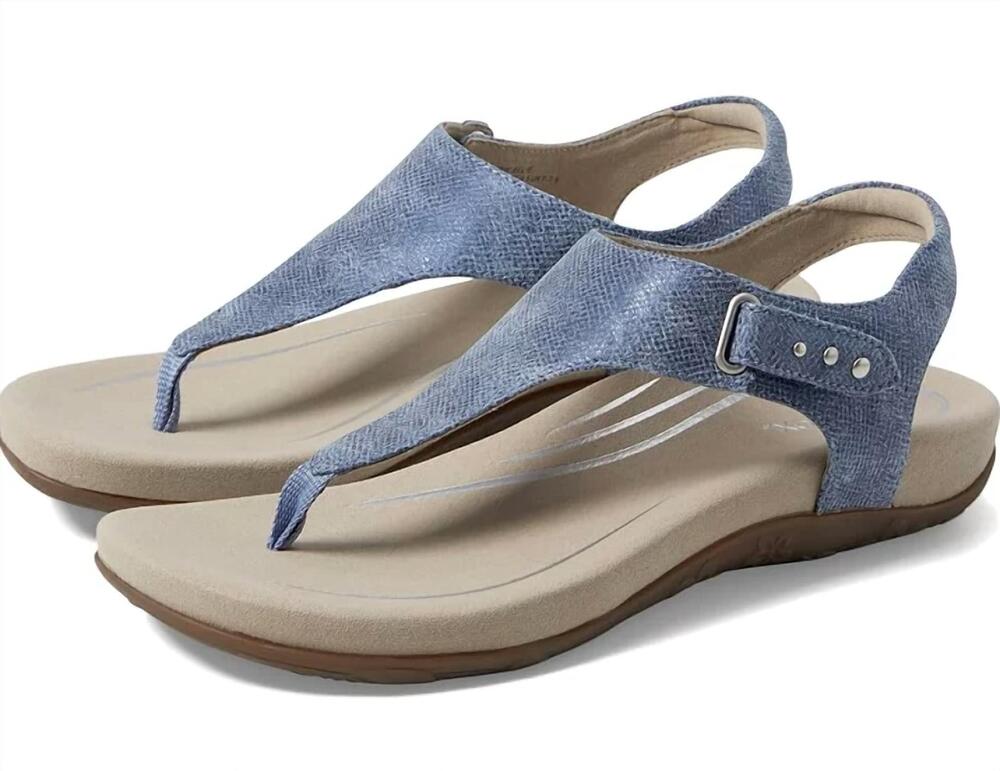NEW AETREX women's ellie sandal in blue